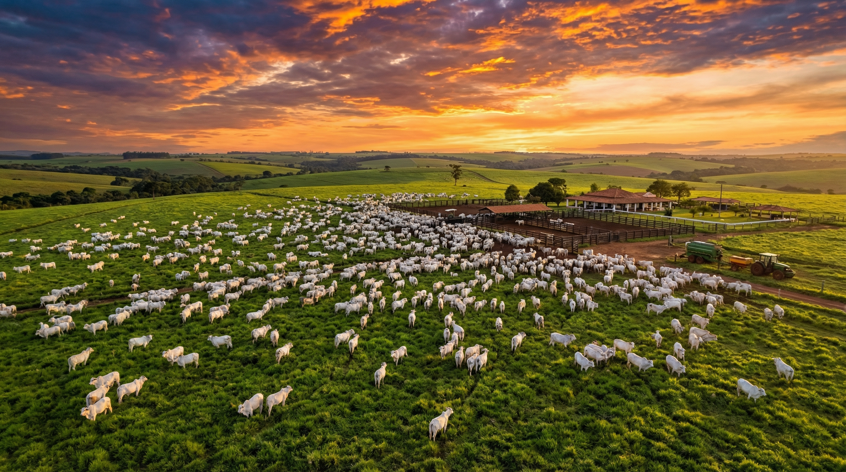 Fazenda de gado brasileira